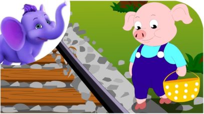 Piggy on the Railway – Nursery Rhyme with Karaoke