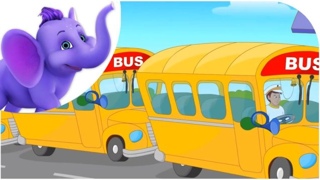Down at the Bus Stop – Nursery Rhyme with Lyrics
