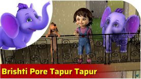 Brishti Pore Tapur Tapur – Bengali Song for Kids in 4K by Appu Series